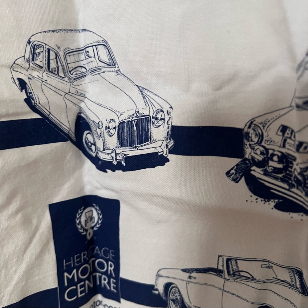 TEA TOWEL CARS NWT British Motor Centre tea towel Vintage English MINI C… - Picture 14 of 16